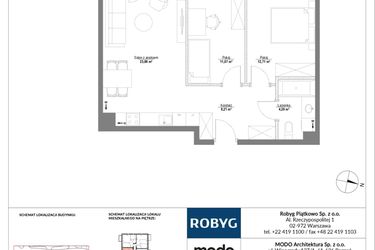 Rzut - Mieszkanie na sprzedaż 3 pokoje o powierzchni 60,14 m² - numer E.4M20 w Początek Piątkowo bud. E