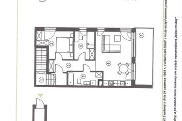 Rzut - Mieszkanie na sprzedaż 3 pokoje o powierzchni 68,8 m² - numer 10_2 w Apartamenty Sielanka