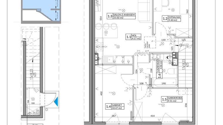 Rzut - Mieszkanie na sprzedaż 4 pokoje o powierzchni 67,46 m² - numer 30B w Domy na Witosa etap 1B