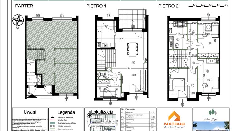 Rzut - Mieszkanie na sprzedaż 5 pokoi o powierzchni 98,32 m² - numer 25C/2 w Zielone Alejki etap II