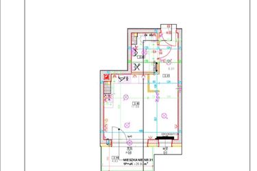 Rzut - Mieszkanie na sprzedaż 1 pokój o powierzchni 26,92 m² - numer A31 w Osiedle Zuchów