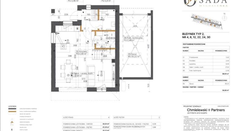 Rzut - Dom na sprzedaż 4 pokoje o powierzchni 113,29 m² - numer I/36 w Osada Magdalenka