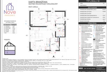 Rzut - Dom na sprzedaż 3 pokoje o powierzchni 54,8 m² - numer E2.1 w Nove Piaseczno 2 etap E