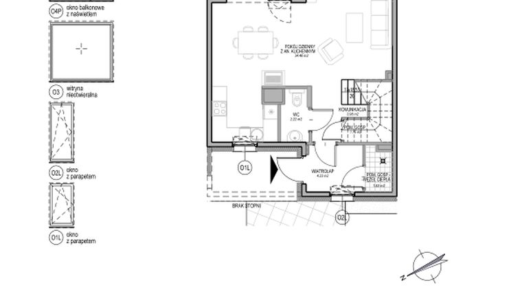 Rzut - Dom na sprzedaż 4 pokoje o powierzchni 109,31 m² - numer B.3.1.14 w Optima VI