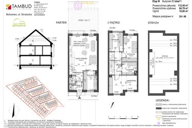 Rzut - Mieszkanie na sprzedaż 4 pokoje o powierzchni 84,78 m² - numer B20/L1 w Słoneczne Ogrody