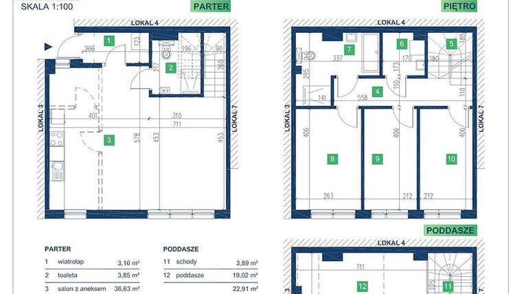 Rzut - Dom na sprzedaż 5 pokoi o powierzchni 113,13 m² - numer 5 w Vista Forest Stabłowice