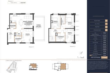 Rzut - Mieszkanie na sprzedaż 5 pokoi o powierzchni 117,7 m² - numer C3.M4 w Motława Garden