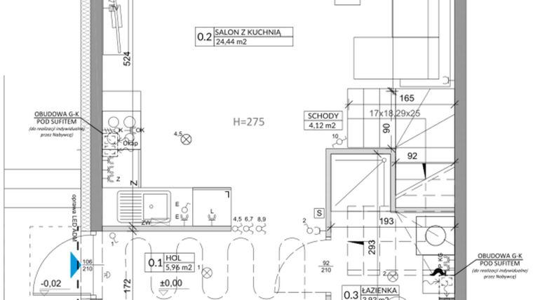 Rzut - Dom na sprzedaż 4 pokoje o powierzchni 82,54 m² - numer 19B w Ogrody Przyjaciół 5 etap II
