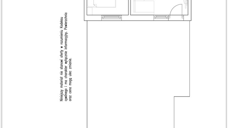 Rzut - Mieszkanie na sprzedaż 2 pokoje o powierzchni 42,45 m² - numer 17/1 w Osiedle Versus etap II