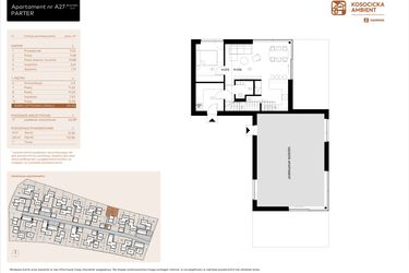 Rzut - Dom na sprzedaż 5 pokoi o powierzchni 101,03 m² - numer A27 w Kosocicka Ambient