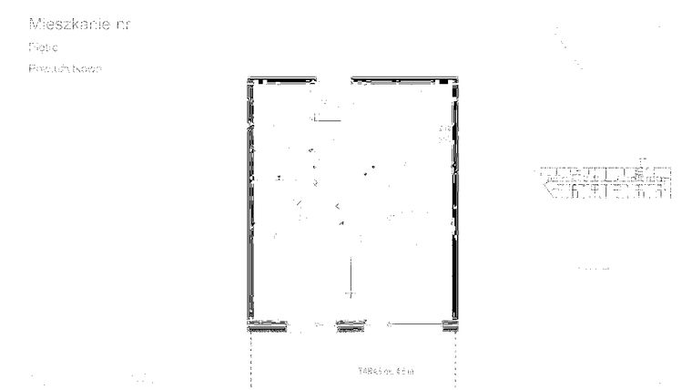 Rzut - Mieszkanie na sprzedaż 2 pokoje o powierzchni 40,57 m² - numer 10 w Medyków 32