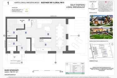 Rzut - Dom na sprzedaż 4 pokoje o powierzchni 136 m² - numer 9 w Zielony Olesin