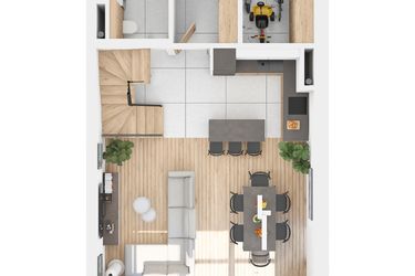 Rzut - Dom na sprzedaż 6 pokoi o powierzchni 149,96 m² - numer Nadzieja 31/1 w Nadzieja 31