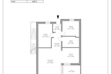 Rzut - Mieszkanie na sprzedaż 3 pokoje o powierzchni 83 m² - numer D1 w Łubinowa Park etap II