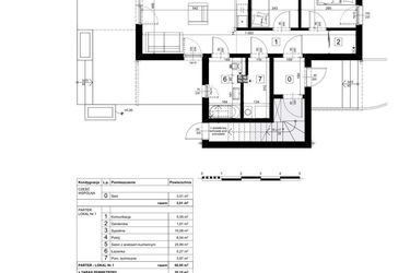 Rzut - Mieszkanie na sprzedaż 3 pokoje o powierzchni 60,95 m² - numer C.0 w Osiedle Paprociowa