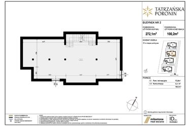 Rzut - Dom na sprzedaż 5 pokoi o powierzchni 272,1 m² - numer B2 w Poronin Tatrzańska