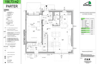 Rzut - Dom na sprzedaż 6 pokoi o powierzchni 156,39 m² - numer 22C w Osiedle Drobiarska