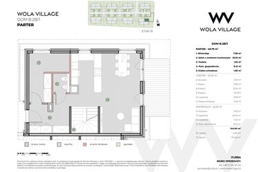 Rzut - Dom na sprzedaż 5 pokoi o powierzchni 144,64 m² - numer B.2B/1 w Wola Village