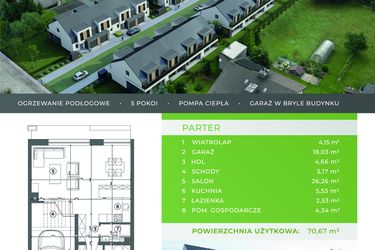 Rzut - Dom na sprzedaż 5 pokoi o powierzchni 125,09 m² - numer C.2.2 w Beskidzka Park