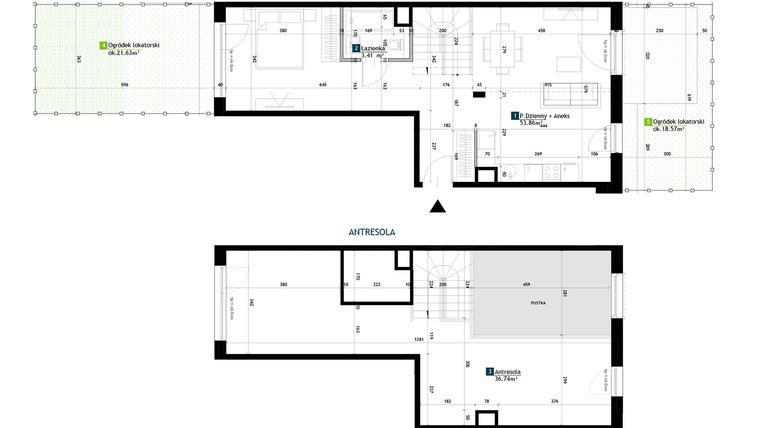 Rzut - Mieszkanie na sprzedaż 1 pokój o powierzchni 94,01 m² - numer BC0003 w Viva Cité