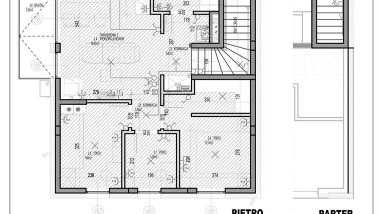 Rzut - Mieszkanie na sprzedaż 4 pokoje o powierzchni 53,98 m² - numer H6.2 w HEJ! Baniocha H