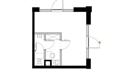 Rzut - Lokal użytkowy na sprzedaż 1 pokój o powierzchni 30,54 m² - numer 2 w BIZPARK D