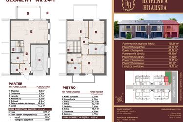 Rzut - Dom na sprzedaż 4 pokoje o powierzchni 129,96 m² - numer 24/1 w Dzielnica Hrabska etap IV