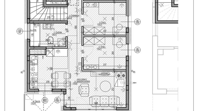 Rzut - Mieszkanie na sprzedaż 4 pokoje o powierzchni 62,96 m² - numer E4-2 w HEJ! Baniocha E