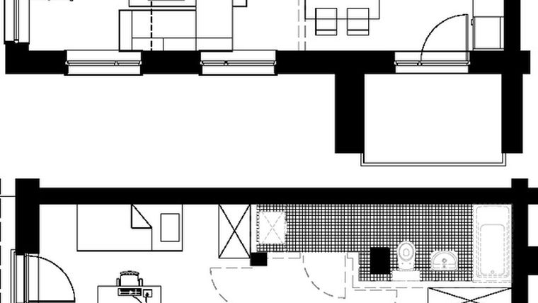 Rzut - Mieszkanie na sprzedaż 3 pokoje o powierzchni 90 m² - numer 35 w Osiedle Słoneczne w Myślenicach