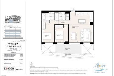Rzut - Mieszkanie na sprzedaż 2 pokoje o powierzchni 110,66 m² - numer 15. w Alonis Living II