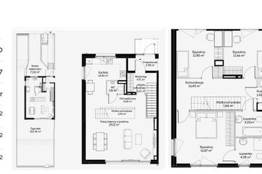 Rzut - Dom na sprzedaż 7 pokoi o powierzchni 162,4 m² - numer D01 w Jaśminowy Mokotów etap VI