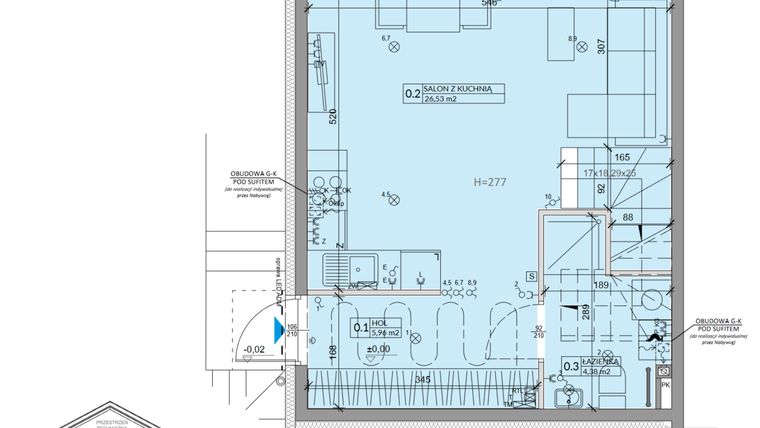 Rzut - Dom na sprzedaż 4 pokoje o powierzchni 81,17 m² - numer 31B w Ogrody Przyjaciół 5 etap III
