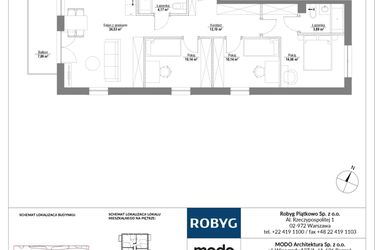 Rzut - Mieszkanie na sprzedaż 4 pokoje o powierzchni 79,03 m² - numer E.3M04 w Początek Piątkowo bud. E
