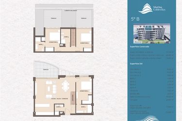 Rzut - Mieszkanie na sprzedaż 3 pokoje o powierzchni 125,25 m² - numer GB-AT-B w Marina Golden Bay