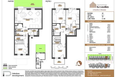 Rzut - Mieszkanie na sprzedaż 5 pokoi o powierzchni 107,09 m² - numer 17.A5 w Apartamenty Krynoliny