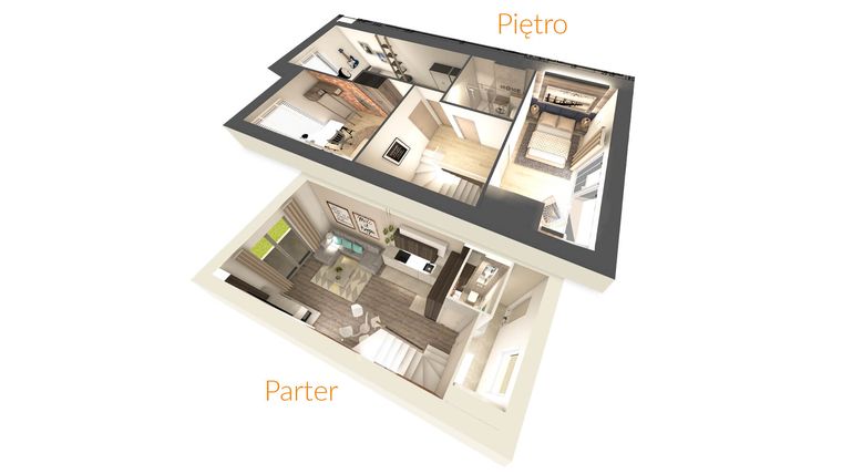 Rzut - Dom na sprzedaż 4 pokoje o powierzchni 101 m² - numer F4 w Green Park