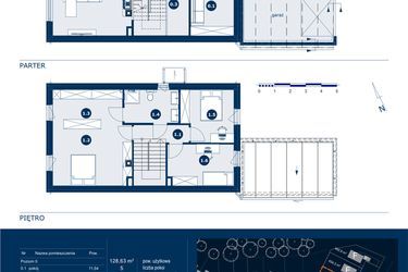 Rzut - Dom na sprzedaż 5 pokoi o powierzchni 148 m² - numer V.D w Nowy Park Domy Tyniec etap V