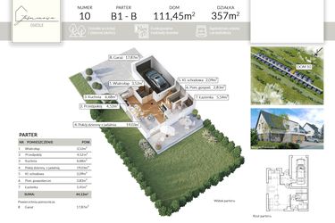 Rzut - Dom na sprzedaż 5 pokoi o powierzchni 111,45 m² - numer 10 w Osiedle Jaśminowa