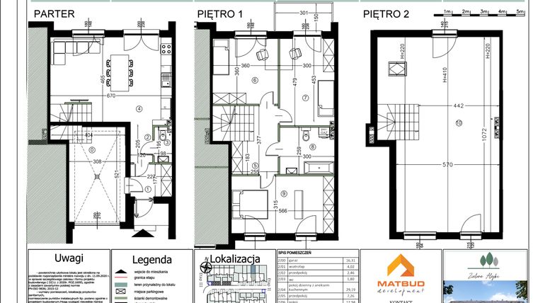 Rzut - Dom na sprzedaż 4 pokoje o powierzchni 177,33 m² - numer 16E/2 w Zielone Alejki etap II
