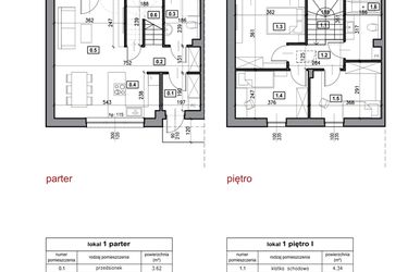 Rzut - Dom na sprzedaż 4 pokoje o powierzchni 84,2 m² - numer 5.1 w Trzcińska 95
