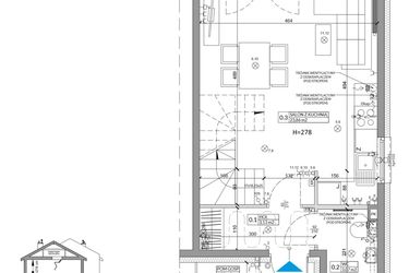 Rzut - Dom na sprzedaż 3 pokoje o powierzchni 68,29 m² - numer 5B w Osiedle Słoneczne