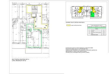 Rzut - Mieszkanie na sprzedaż 2 pokoje o powierzchni 42,48 m² - numer B12 w Lwowska 14