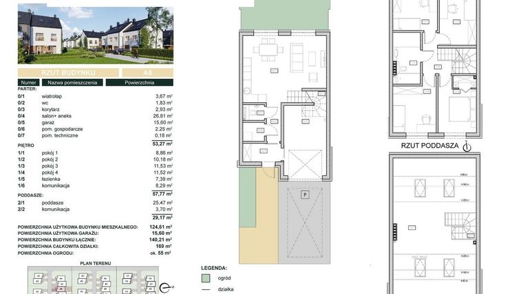 Rzut - Dom na sprzedaż 5 pokoi o powierzchni 140,21 m² - numer A8 w Cisova Park
