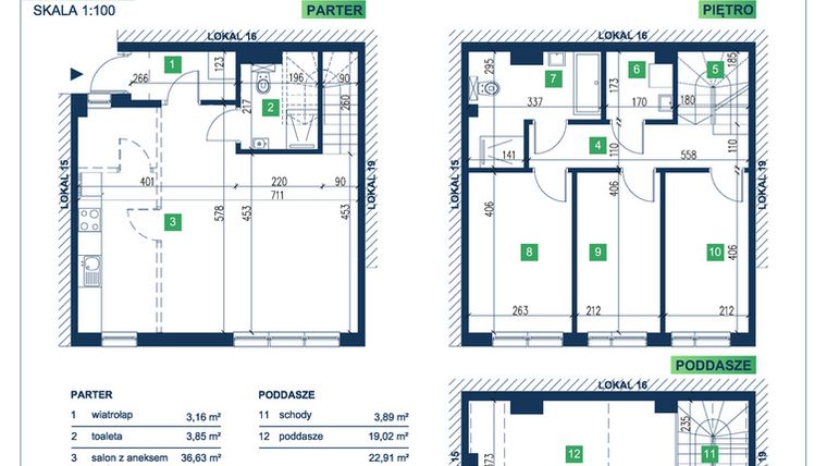 Rzut - Dom na sprzedaż 5 pokoi o powierzchni 113,13 m² - numer 17 w Vista Forest