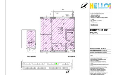 Rzut - Mieszkanie na sprzedaż 3 pokoje o powierzchni 62,16 m² - numer B2.2 w HELLO! KUKUŁKI bud. B