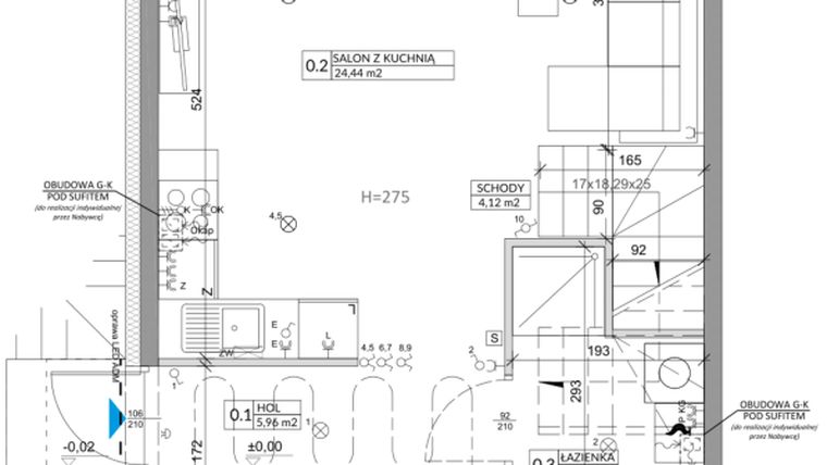 Rzut - Dom na sprzedaż 4 pokoje o powierzchni 82,54 m² - numer 22B w Ogrody Przyjaciół 5 etap II