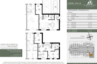 Rzut - Dom na sprzedaż 6 pokoi o powierzchni 115,05 m² - numer S3.4 w Osiedle Sosnowe Łazy