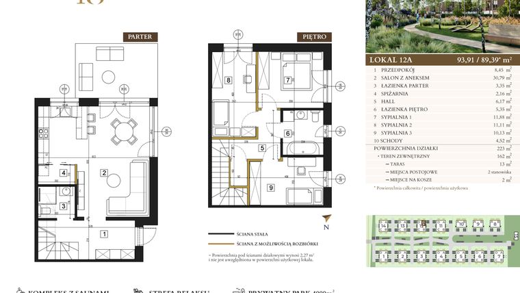 Rzut - Dom na sprzedaż 4 pokoje o powierzchni 89,39 m² - numer 12A w Lawinowa 18