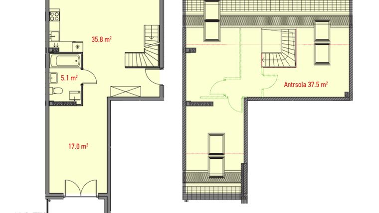 Rzut - Mieszkanie na sprzedaż 5 pokoi o powierzchni 96,24 m² - numer F.III.3 w Osiedle Śliwowa
