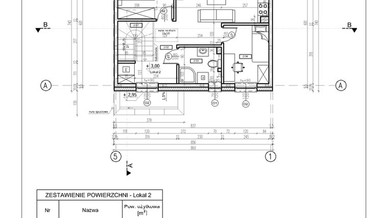 Rzut - Mieszkanie na sprzedaż 3 pokoje o powierzchni 47,8 m² - numer 7D w Słoneczny Nowy Otok - Malownicza III